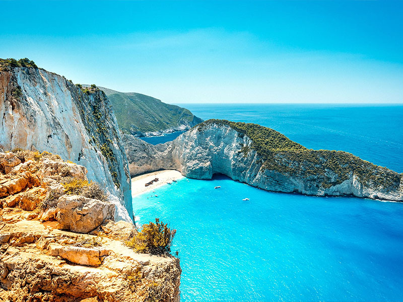 沉船湾｜Navagio Beach 扎金索斯岛